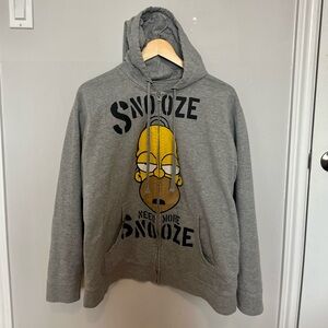 Gray Homer Simpson Hoodie